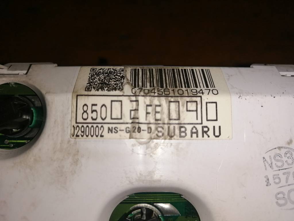 IMPREZA GG3 ЩИТОК ПРИБОРОВ 85002FE090 Subaru Impreza