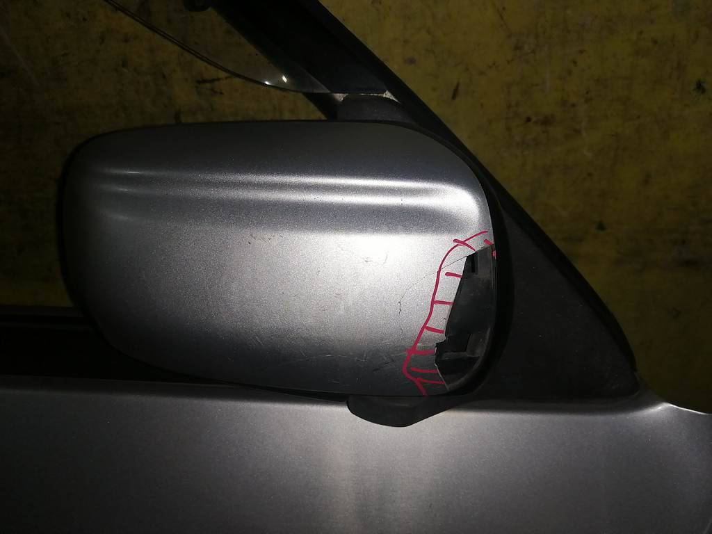 DEMIO DW3W ЗЕРКАЛО ПРАВОЕ ДЕФЕКТ Mazda Demio