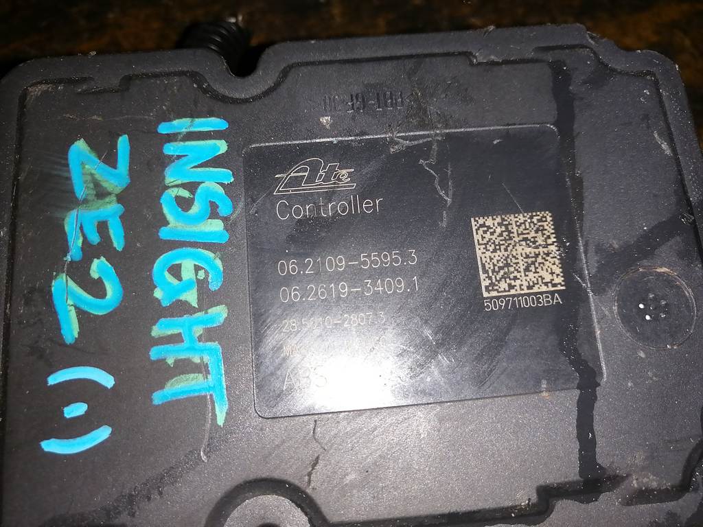 INSIGHT ZE2 БЛОК ABS 06.2109-5595.3 Honda Insight 1