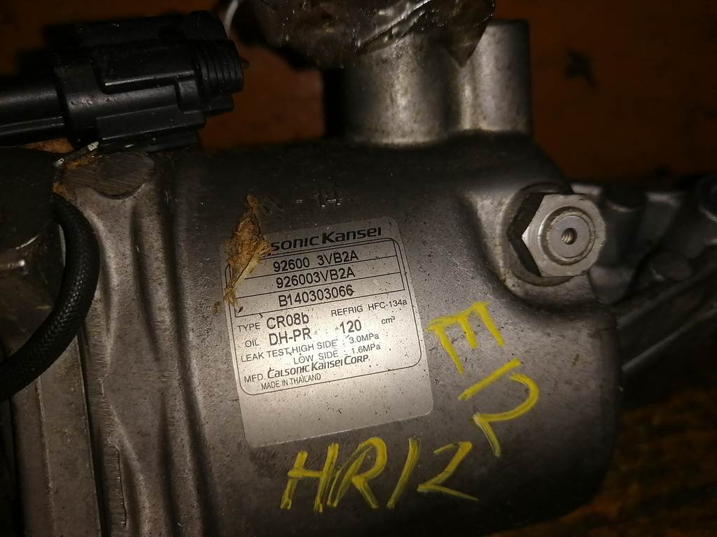 HR12DE КОМПРЕССОР КОНДИЦИОНЕРА 92600 3VB2A Nissan Note 1