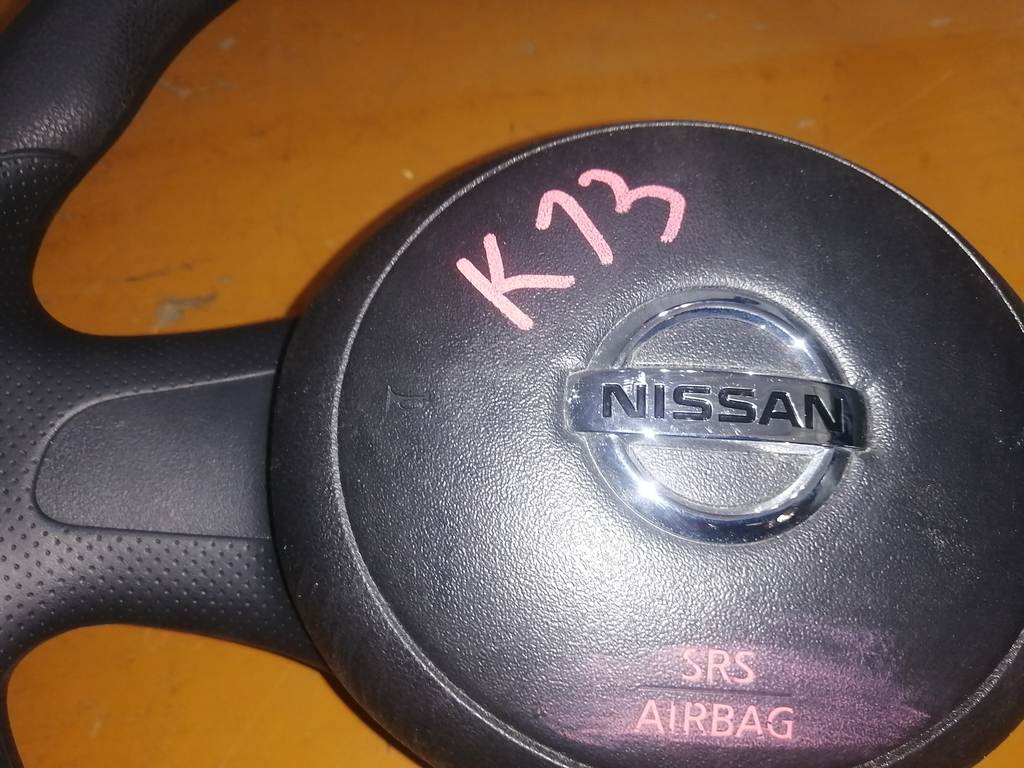 MARCH K13 РУЛЬ+SRS НАКЛАДКА С ПАТРОНОМ Nissan March 1