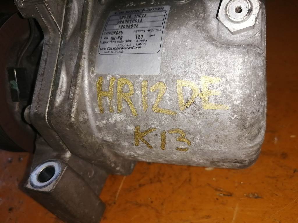 HR12DE КОМПРЕССОР КОНДИЦИОНЕРА 92600 1HC1A Nissan March 1