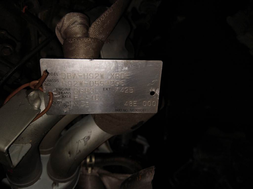3G83 №902655 ДВИГАТЕЛЬ С НАВЕСНЫМ Nissan Otti 1