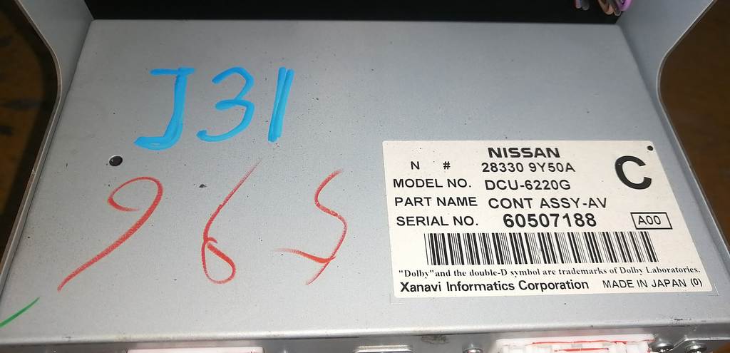 TEANA J31 КЛИМАТ-КОНТРОЛЬ 28330 9Y50A Nissan Teana 1