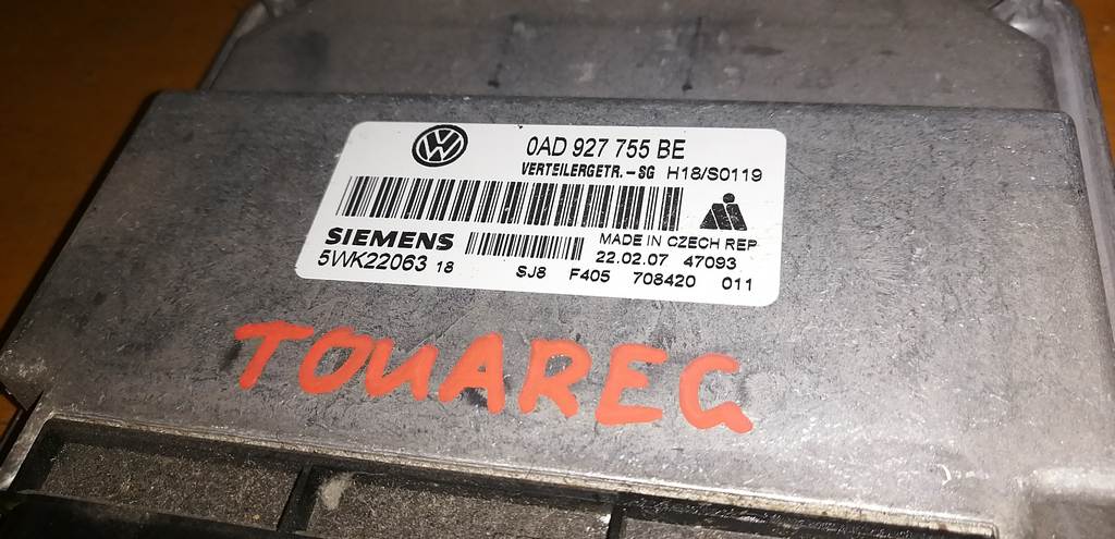 0AD 927 755 BE БЛОК УПР. РАЗДАТКОЙ Volkswagen Touareg 1