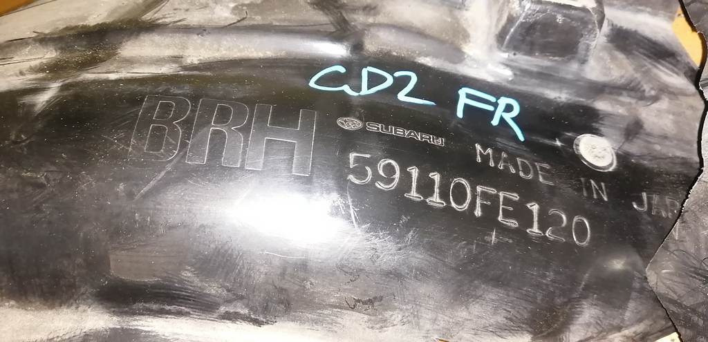 IMPREZA GD2 ПОДКРЫЛОК ПЕРЕДНИЙ ПРАВЫЙ, дефект 59110FE120 Subaru Impreza 1