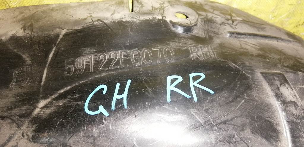 IMPREZA GH2 ПОДКРЫЛОК ЗАДНИЙ ПРАВЫЙ 59122FG070 Subaru Impreza 1