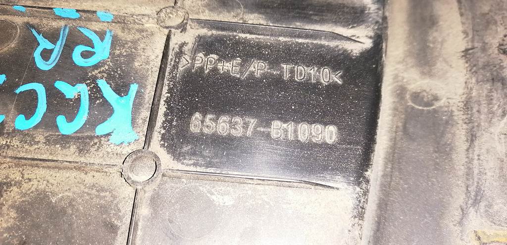 PASSO KGC30 ПОДКРЫЛОК ЗАДНИЙ ПРАВЫЙ 65637-B1090 Toyota Passo 1