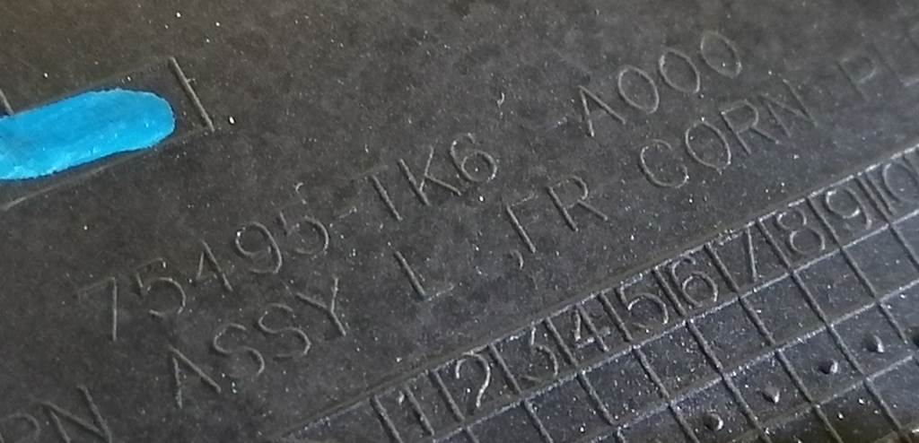 FIT SHUTTLE GP2 УГОЛОК КРЫЛА ЛЕВЫЙ ДЕФЕКТ Honda Fit Shuttle 1