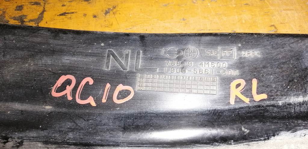 BLUEBIRD SYLPHY QG10 ПОДКРЫЛОК ЗАДНИЙ ЛЕВЫЙ 78819 4M500 Nissan Bluebird Sylphy 1