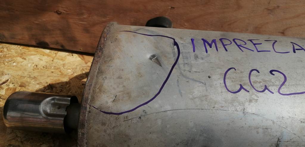 IMPREZA GG2 ГЛУШИТЕЛЬ ДЕФЕКТ Subaru Impreza 1