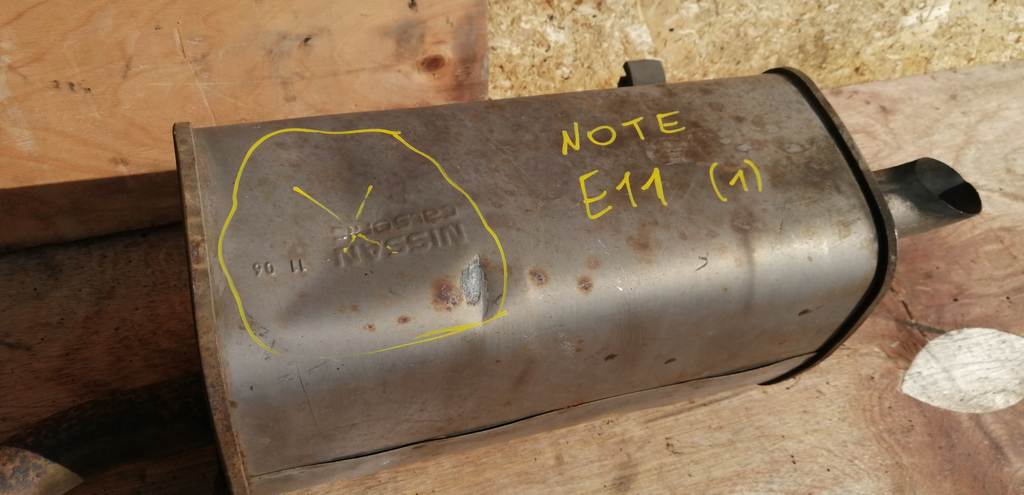 NOTE E11 ГЛУШИТЕЛЬ 1 Nissan Note 1