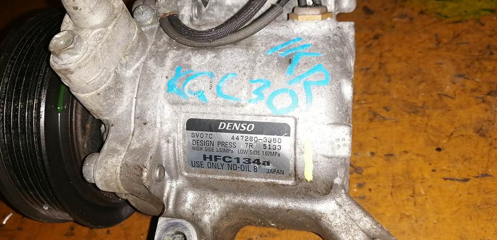 1KRFE КОМПРЕССОР КОНДИЦИОНЕРА 447280-3360 Toyota Passo 1