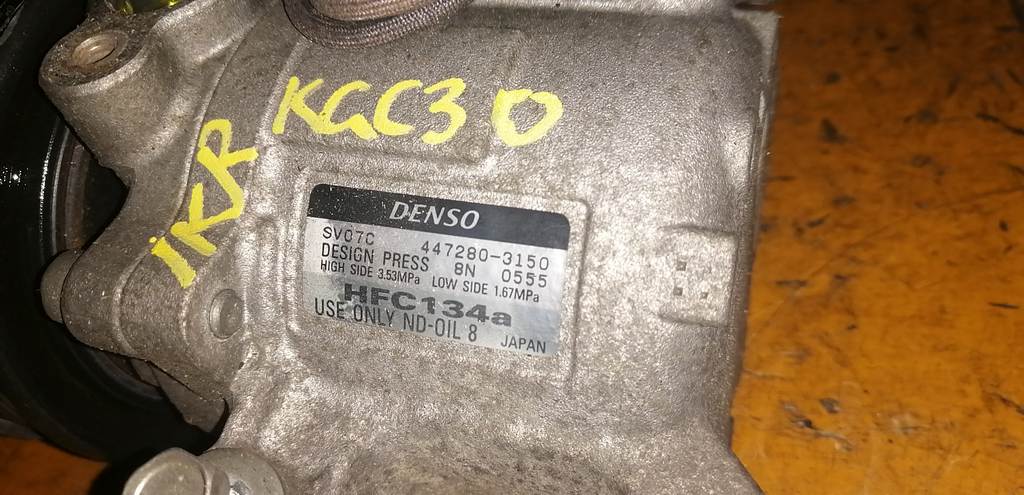 1KRFE КОМПРЕССОР КОНДИЦИОНЕРА 447280-3150 Toyota Passo 1