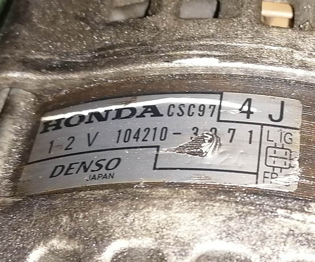 K24A ГЕНЕРАТОР 104210-3*71 Honda Elysion 4