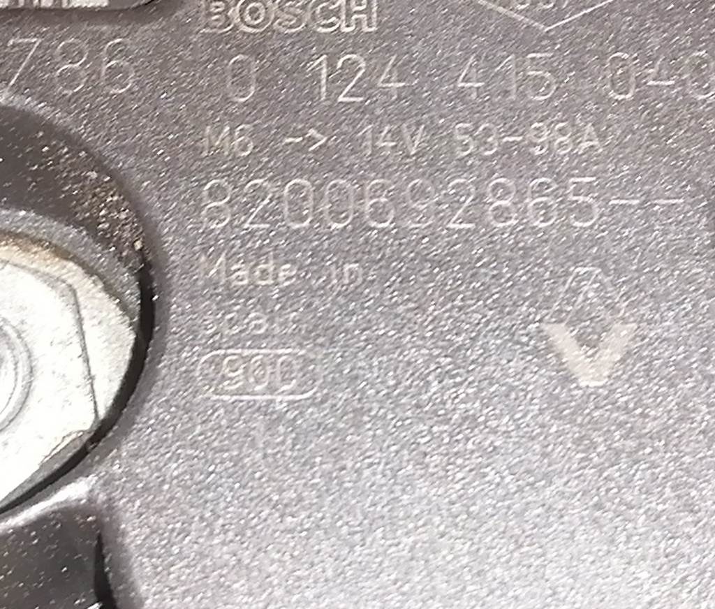 K4M753 ГЕНЕРАТОР 8200692865 Renault Kangoo 4