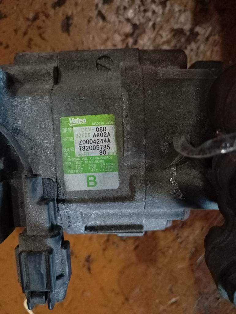 CR12DE КОМПРЕССОР КОНДИЦИОНЕРА 92600 AX02A Nissan March 1