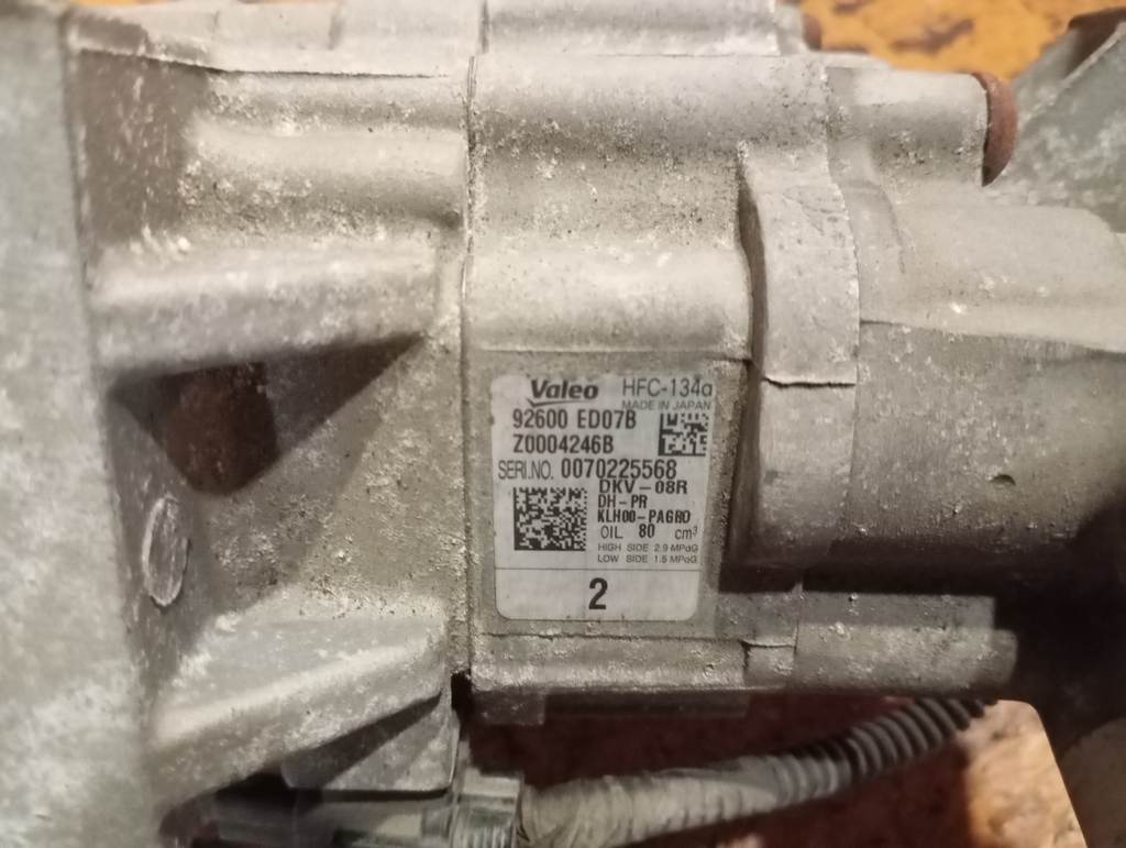 HR15DE КОМПРЕССОР КОНДИЦИОНЕРА 92600 ED07B Nissan Tiida Latio 1