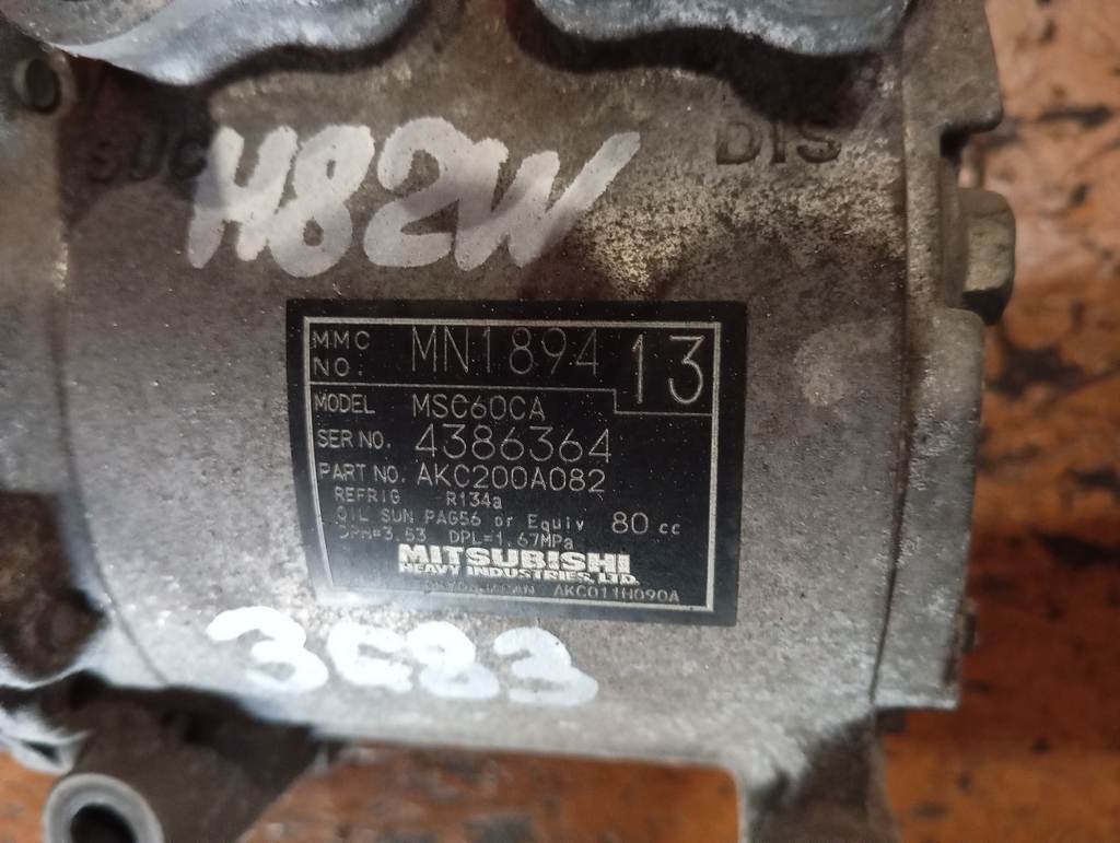 3G83 КОМПРЕССОР КОНДИЦИОНЕРА MN189413 Mitsubishi eK Wagon 1