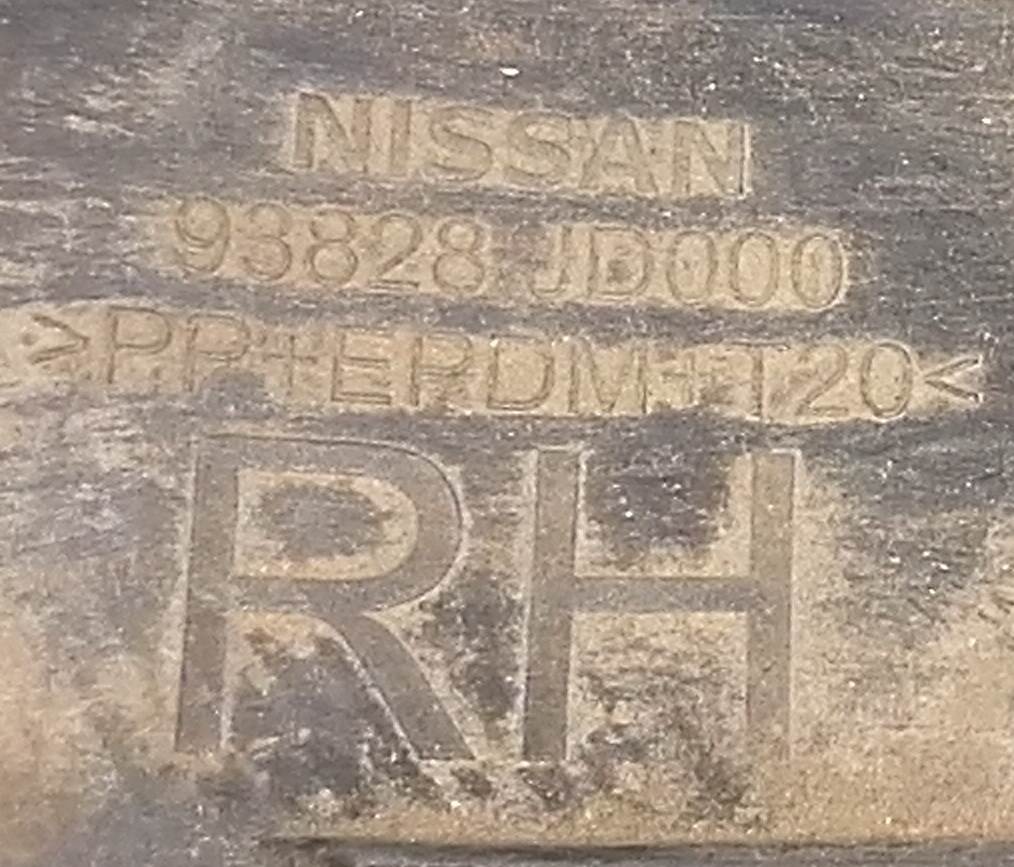 DUALIS J10 НАКЛАДКА НА КРЫЛО ЗАДНЯЯ ПРАВАЯ 93828 JD000 Nissan Dualis 4