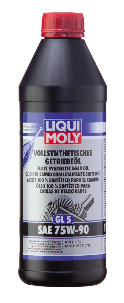 АВТОМАСЛА Трансмиссионное масло Liqui Moly Vollsynthetisches Getriebeoil 75W-90 1л