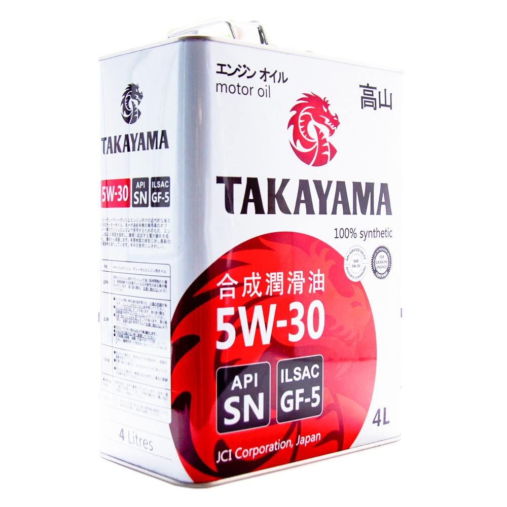 АВТОМАСЛА Масло моторное TAKAYAMA GF-5 SN 5W30 4л.
