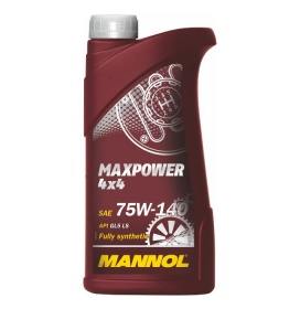 АВТОМАСЛА 8102 Масло трансмиссионное Mannol MaxPower 4x4 75W140 1л.