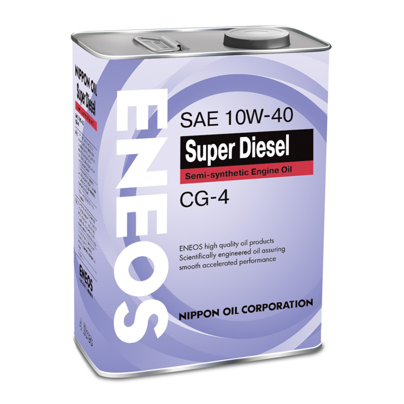 АВТОМАСЛА Полусинтетическое моторное масло ENEOS Super Diesel 10W40 4л.
