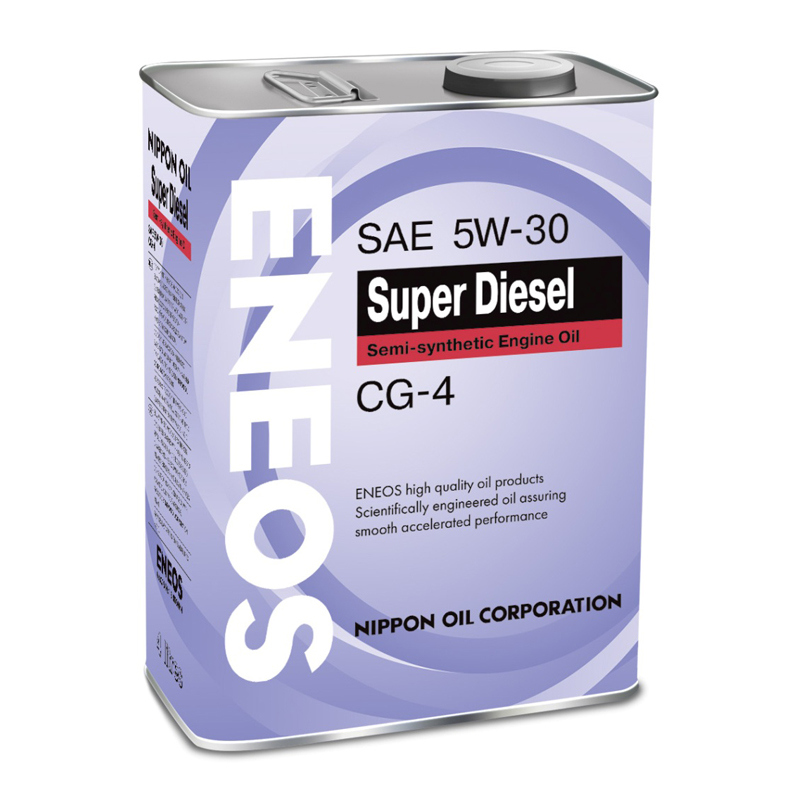 АВТОМАСЛА Полусинтетическое моторное масло ENEOS Super Diesel 5W30 4л.