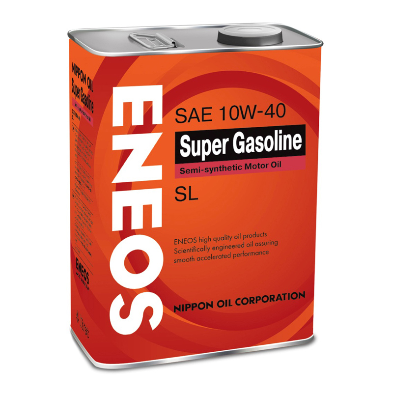 АВТОМАСЛА Полусинтетическое моторное масло ENEOS Super Gasoline 10W40 4л.