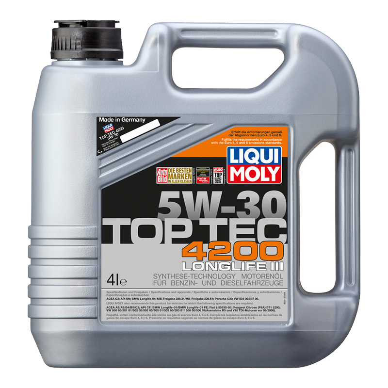 АВТОМАСЛА НС-синтетическое моторное масло Liqui Moly Top Tec 4200 5W-30 New Generation 4л