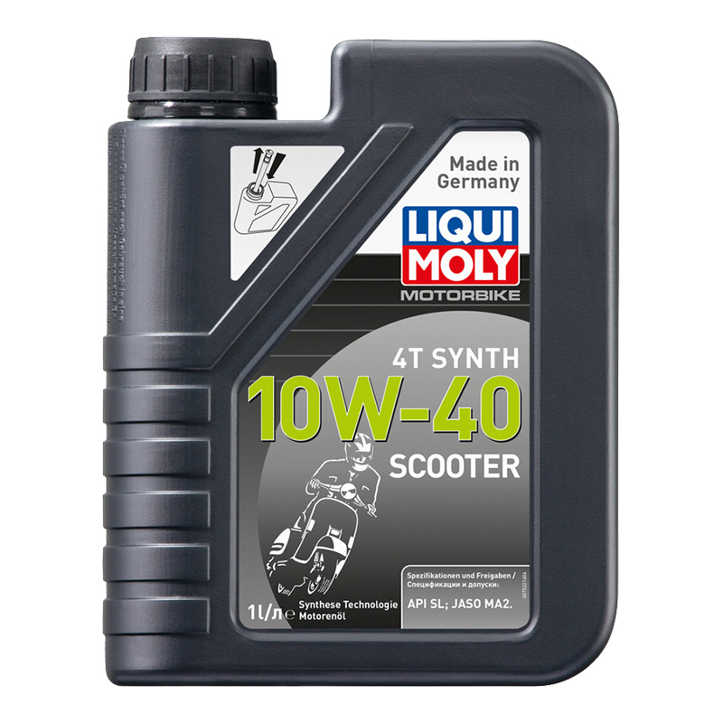 АВТОМАСЛА Масло моторное 7522 Liqui Moly Motorbike 4T Synth Scooter 10w40 1л