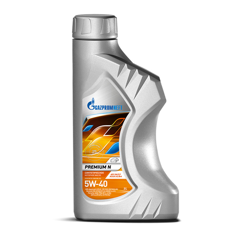 АВТОМАСЛА Моторное масло GAZPROMNEFT Premium N 5W40 синтетика 1л