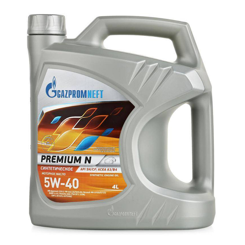 АВТОМАСЛА Моторное масло GAZPROMNEFT Premium N 5W40 синтетика 4л