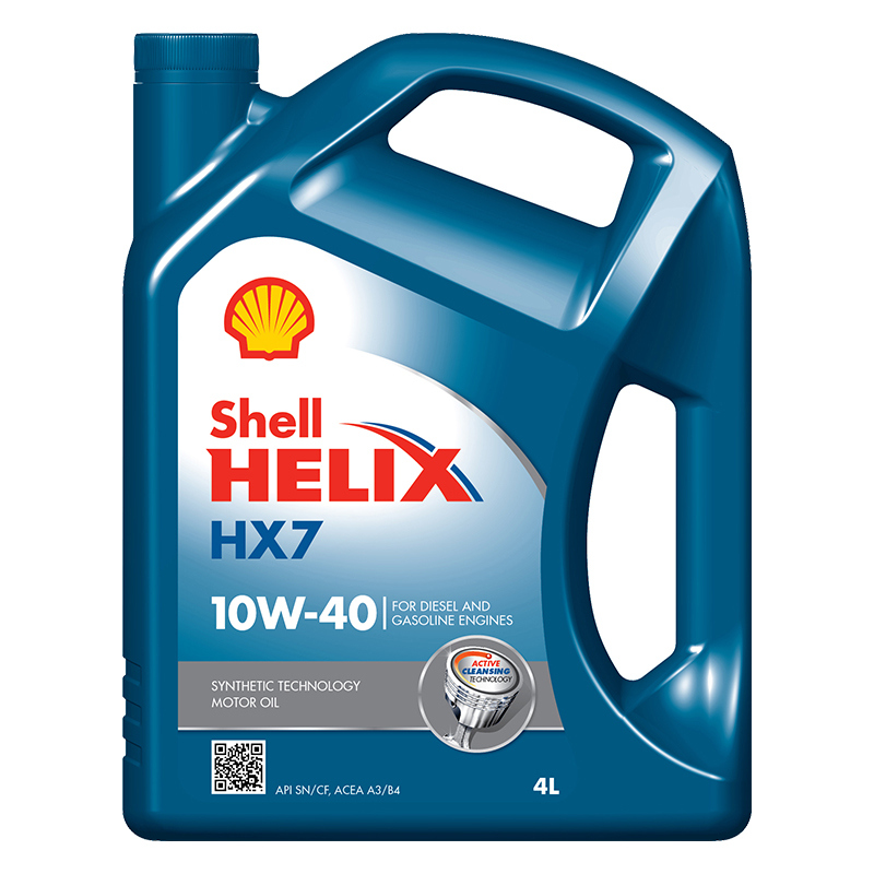 АВТОМАСЛА Моторное масло Shell Helix HX7 10W-40 4L п/син