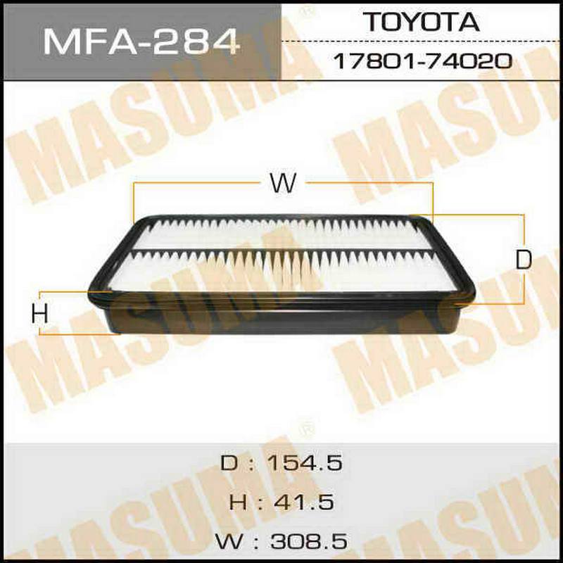 ФИЛЬТРЫ MFA-284 Воздушный фильтр MASUMA 