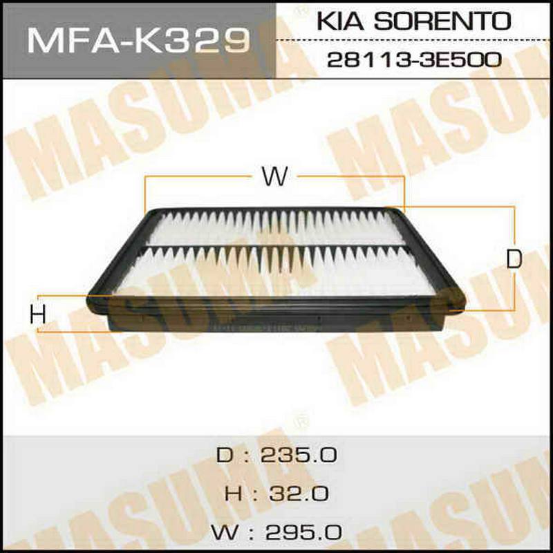 ФИЛЬТРЫ Воздушный фильтр Masuma MFA-K329