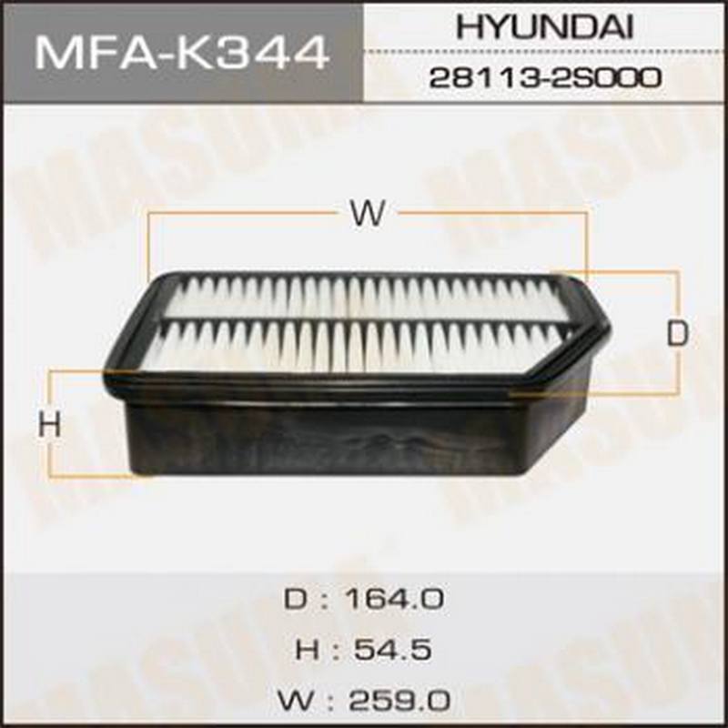 ФИЛЬТРЫ Воздушный фильтр Masuma MFA-K344