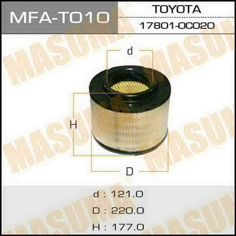 ФИЛЬТРЫ Воздушный фильтр MASUMA MFA-T010