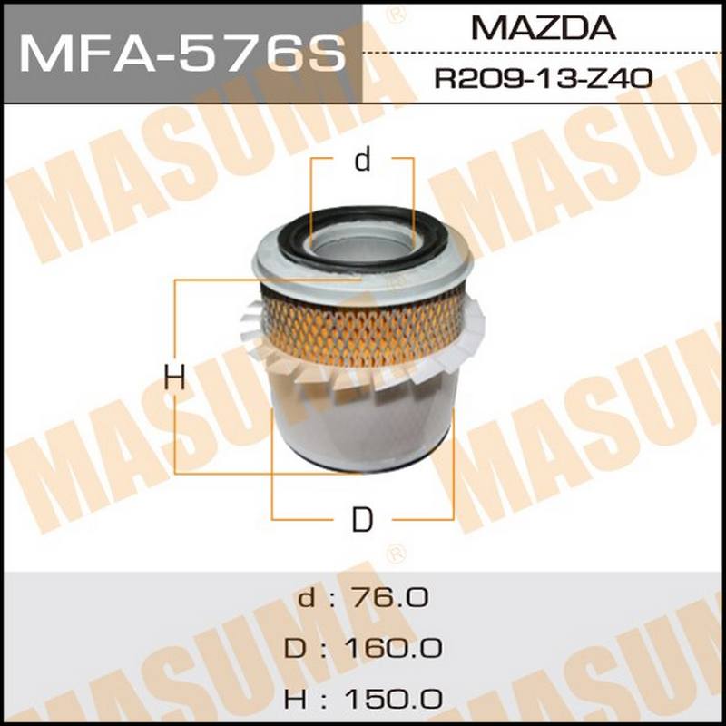 ФИЛЬТРЫ Воздушный фильтр MASUMA MFA-576