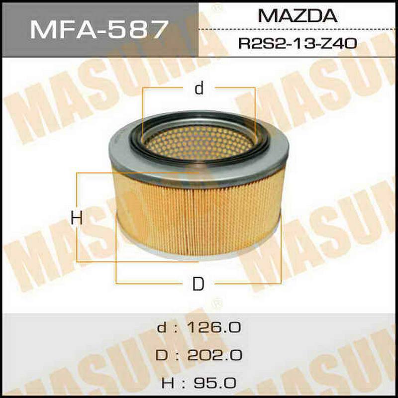 ФИЛЬТРЫ Воздушный фильтр MASUMA MFA-587