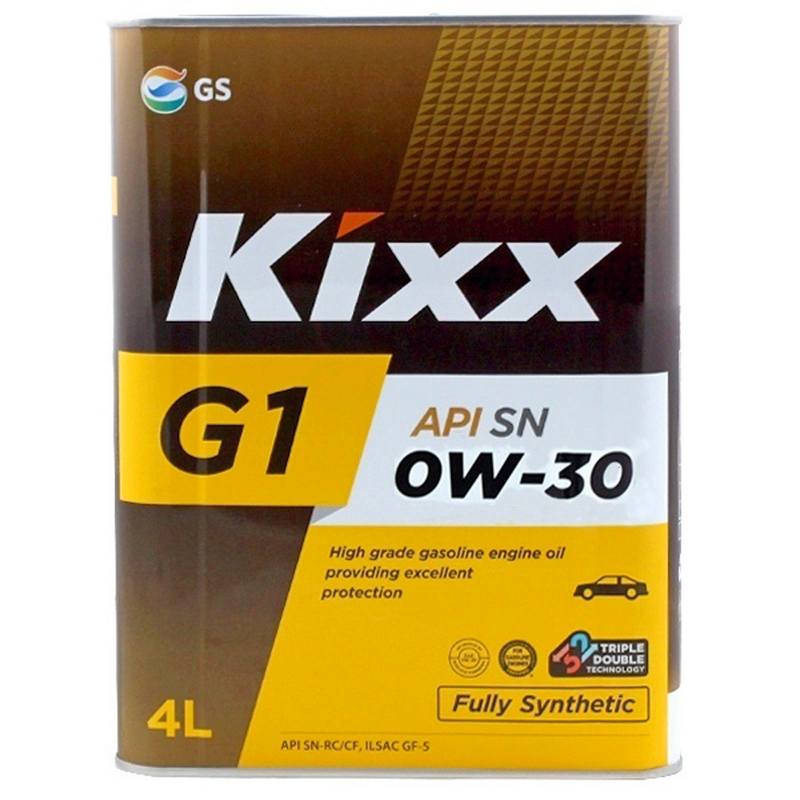 АВТОМАСЛА Масло моторное KIXX G1 SN/CF 0W30 синтетика 4л