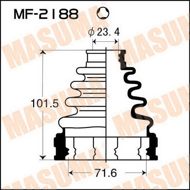 ЗАПЧАСТИ Пыльник привода Masuma MF-2188