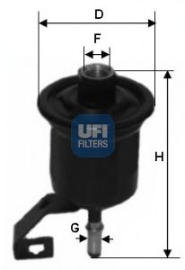 ФИЛЬТРЫ Фильтр топливный UFI 31.776.00 / FC-189 / MFF-T104