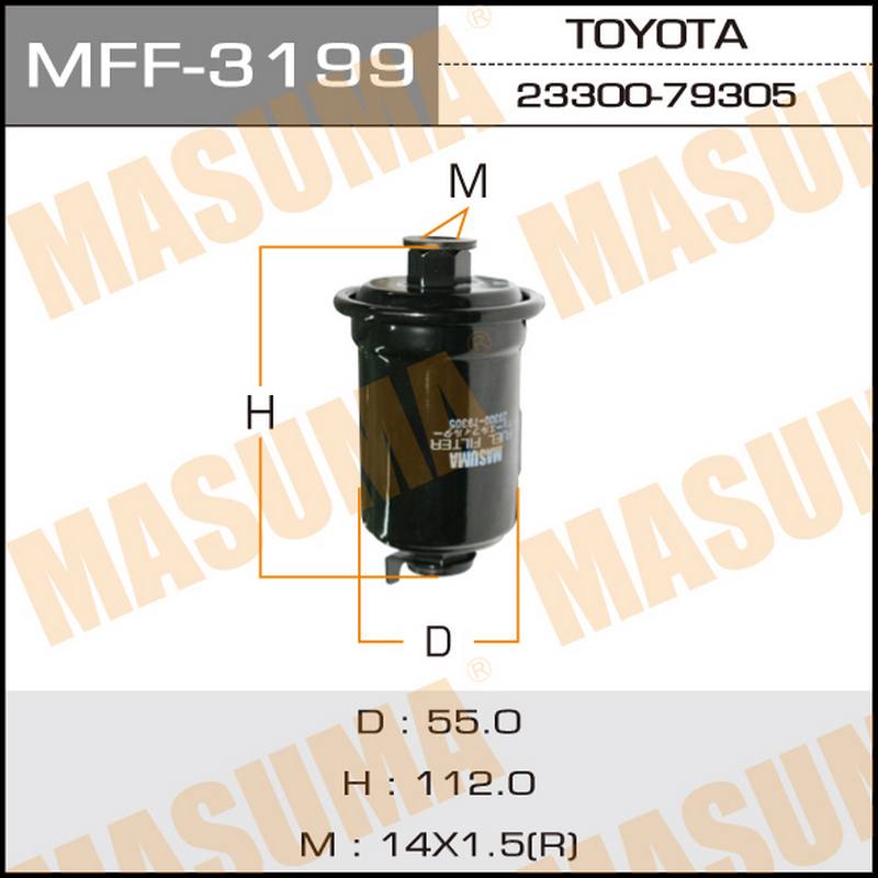 ФИЛЬТРЫ Фильтр топливный MASUMA MFF-3199 / FC-188 / FC-155 / LF-U01