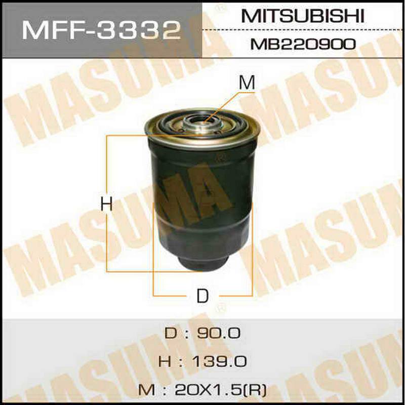ФИЛЬТРЫ Фильтр топливный Masuma MFF-3332