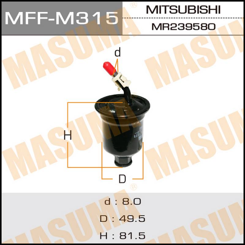 ФИЛЬТРЫ Фильтр топливный MASUMA MFF-M315