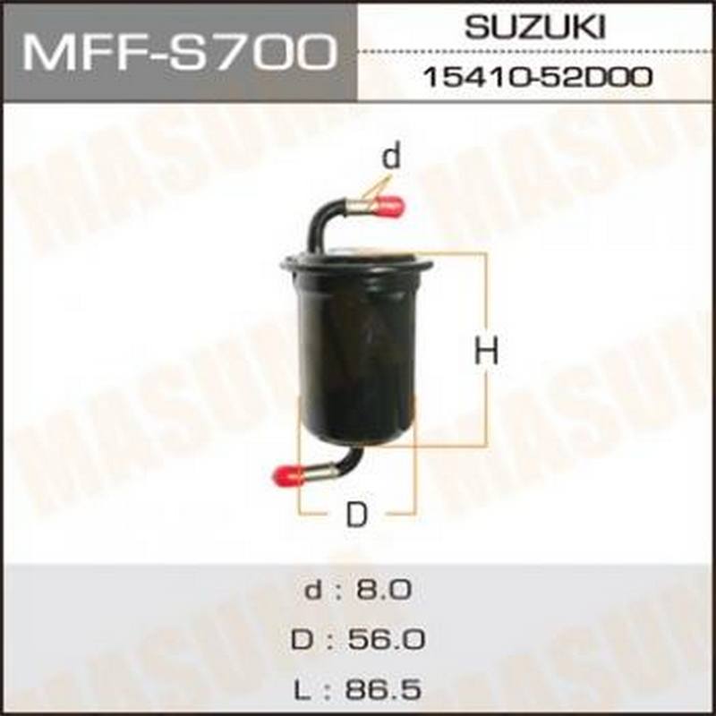 ФИЛЬТРЫ Фильтр топливный Masuma MFF-S700