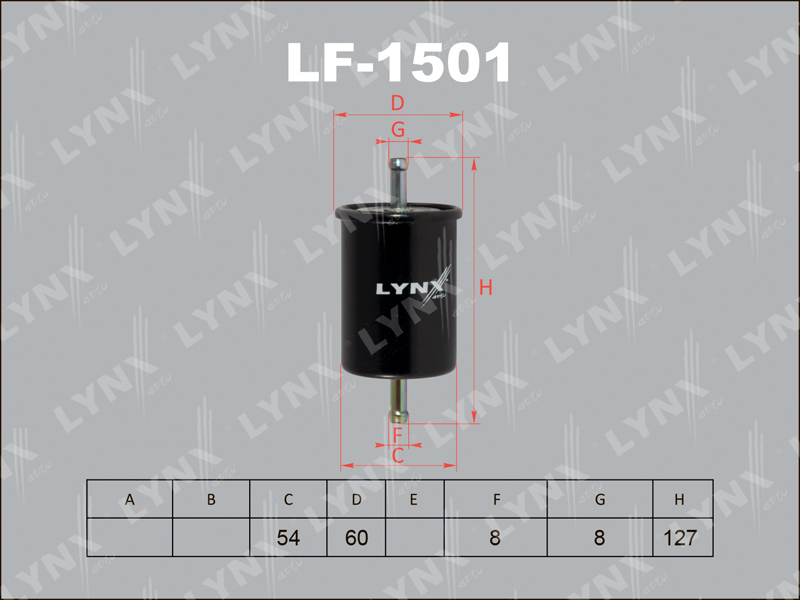 ФИЛЬТРЫ Фильтр топливный LYNX LF-1501 / WK613