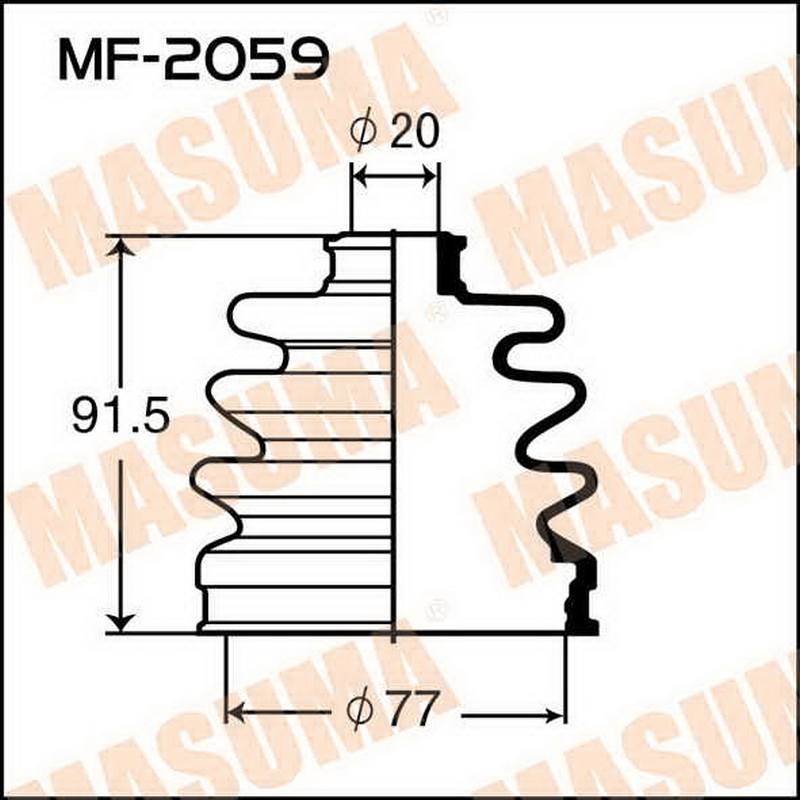 ЗАПЧАСТИ Пыльник привода Masuma MF-2059